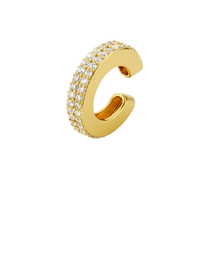 Cuff cuadrado circonias y liso maxi
