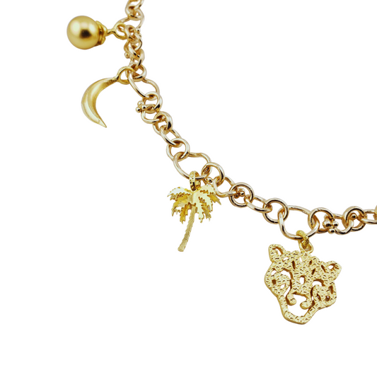 Collar tropical charms