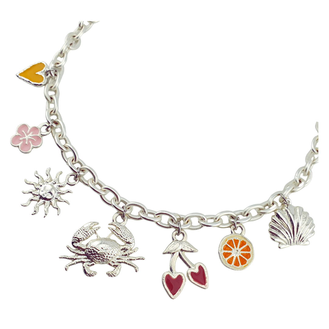Collar 7 charms tropical