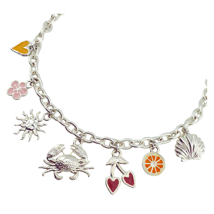 Collar 7 charms tropical