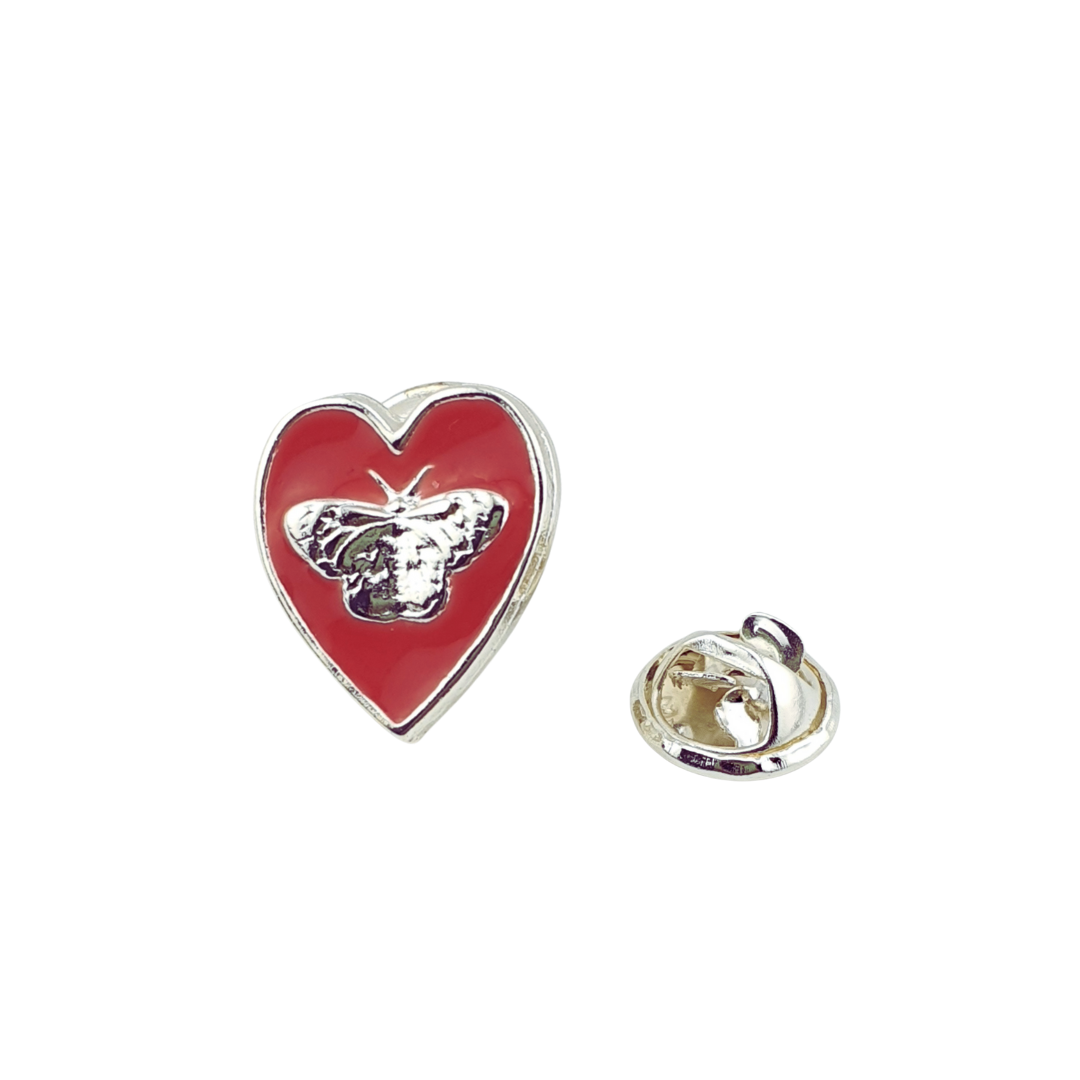 Broche Corazon mariposa chica