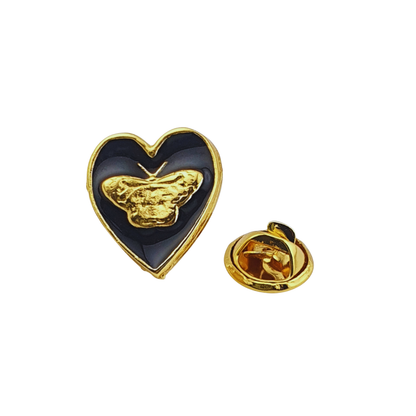 Broche Corazon mariposa chica