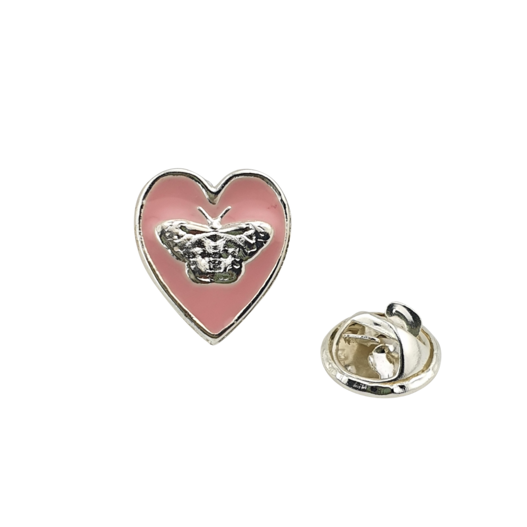 Broche Corazon mariposa chica