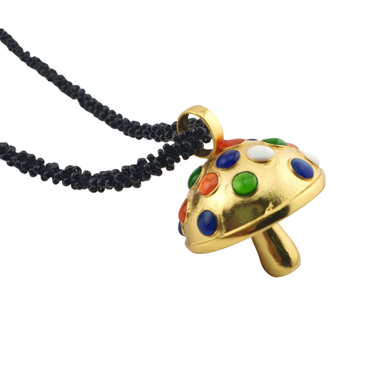 Cadena hongo cordon bordado