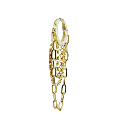 Arracada 3 cadenas diferentes