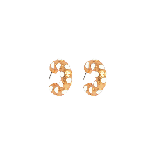 Arracada puntos enamel mini