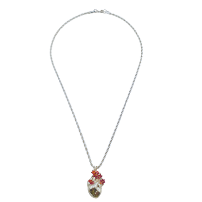 Cadena corazon real enamel