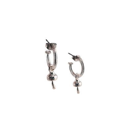 Arracada media honguito