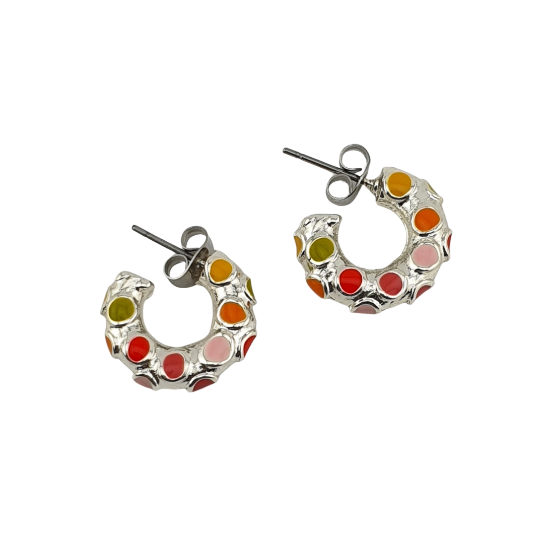 Arracada puntos enamel maxi