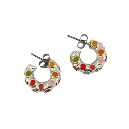 Arracada puntos enamel maxi