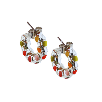 Arracada puntos enamel maxi