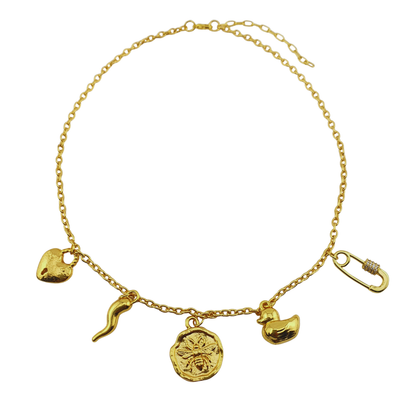 Cadena 5 charms abeja