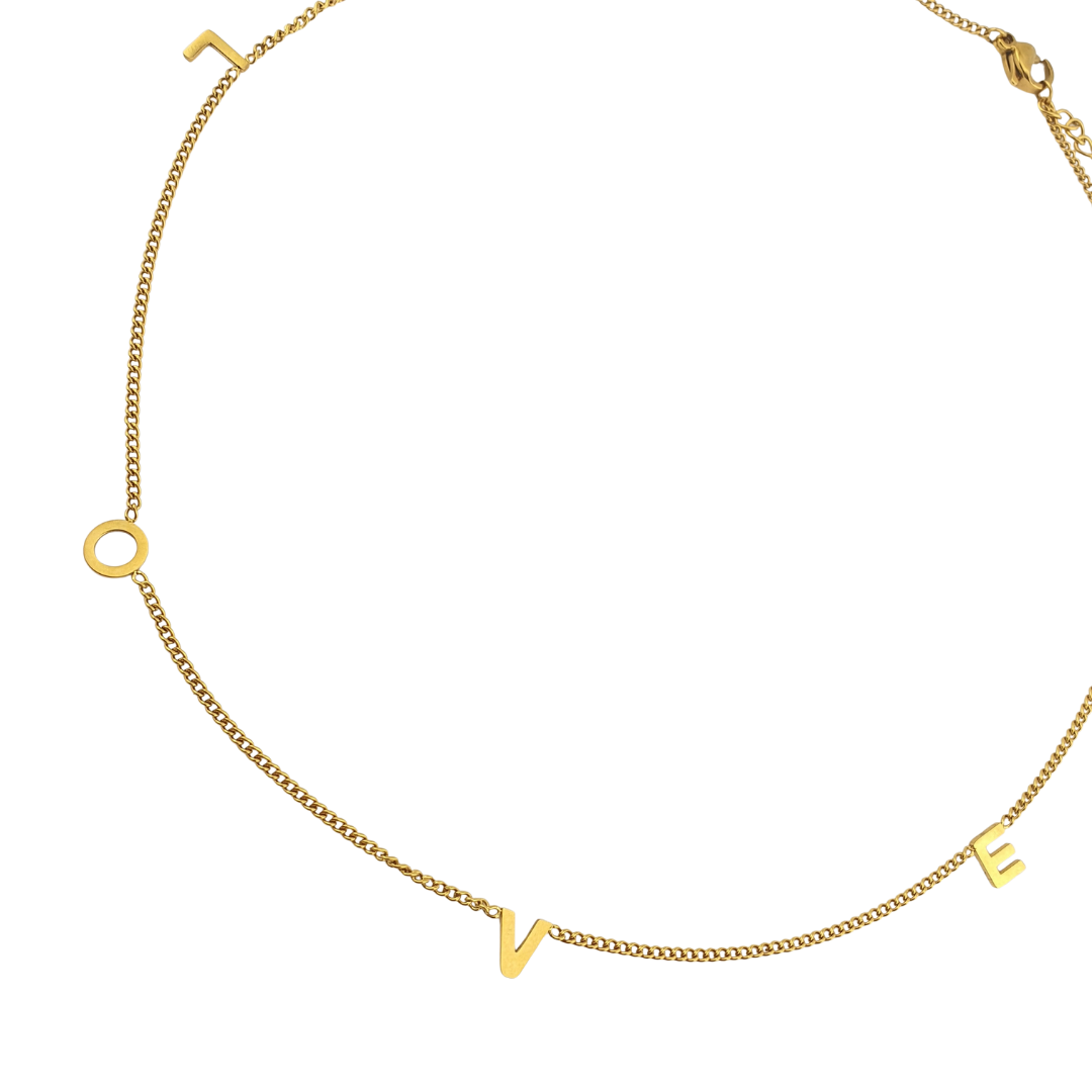 Cadena LOVE liso