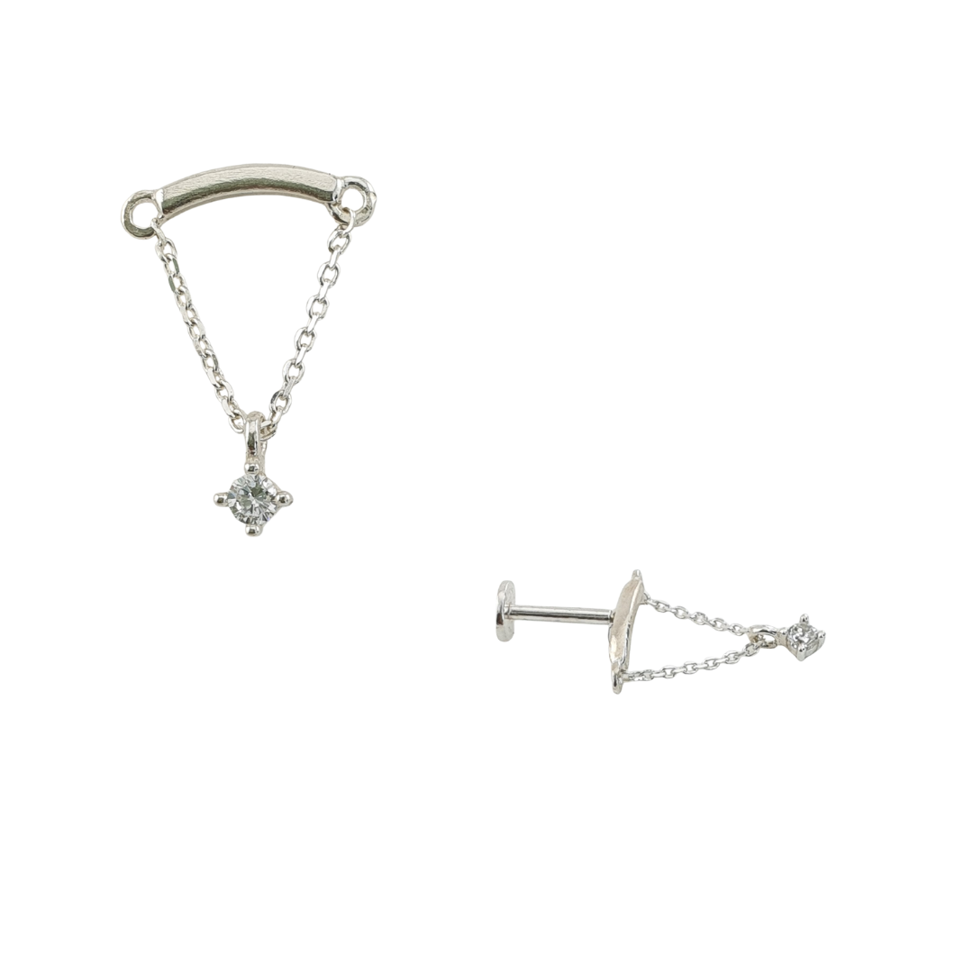 Arete helix cadena punto luz colgante