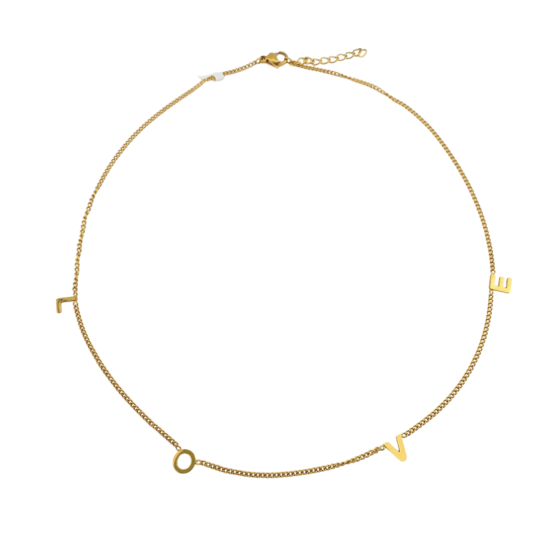 Cadena LOVE liso