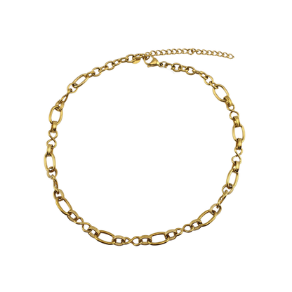 Cadena oval grapa e infinito