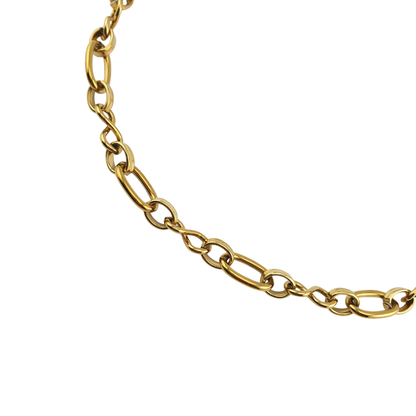 Cadena oval grapa e infinito