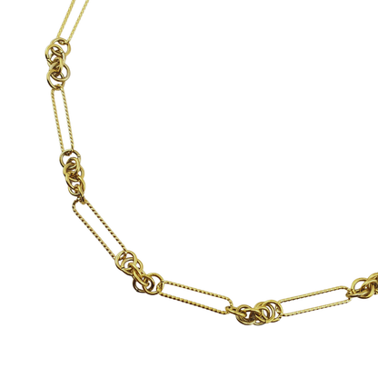 Cadena paper torcido aros  y racimo