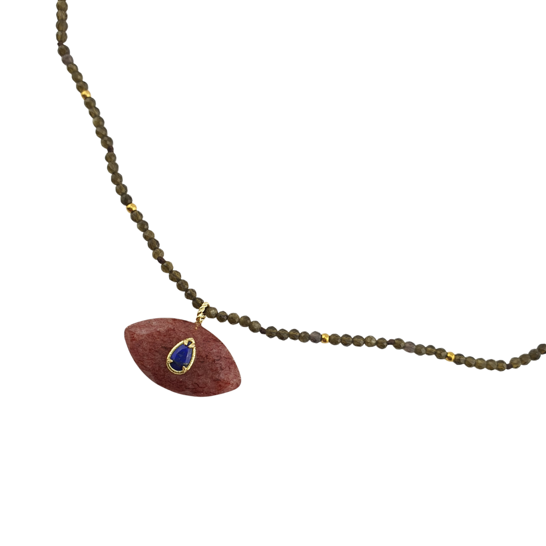 Collar cristales con ojo