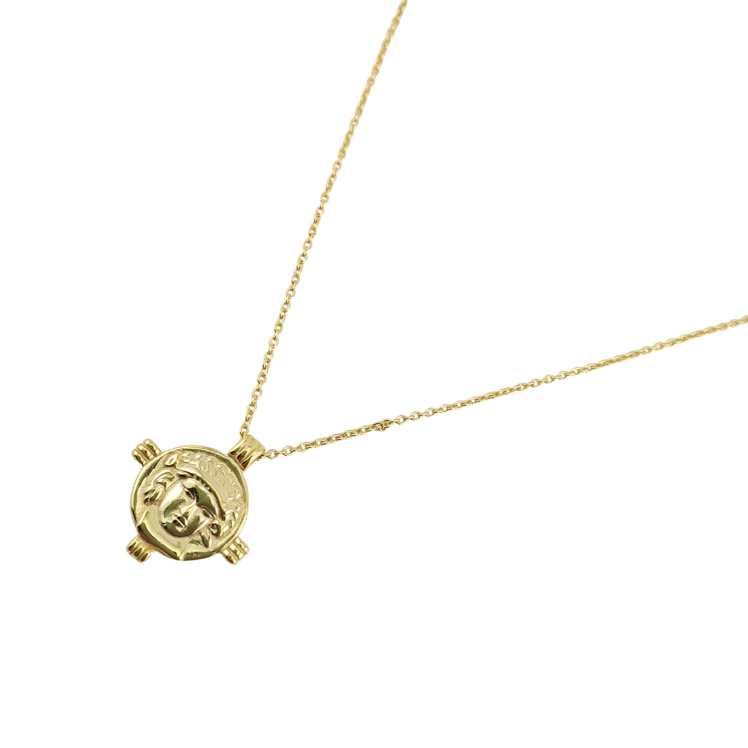 Cadena moneda romano cruz