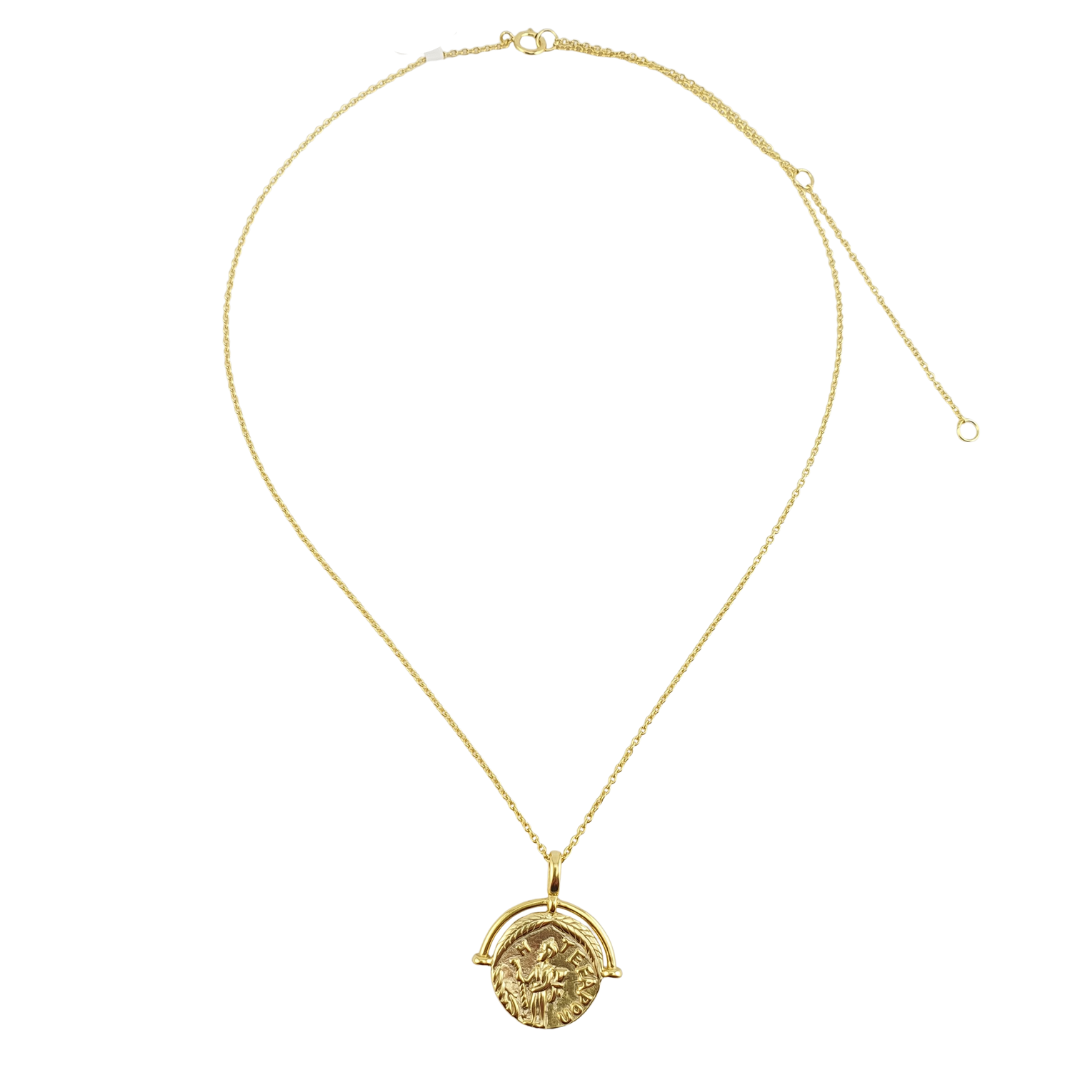 Cadena moneda laurel y arco