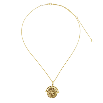 Cadena moneda laurel y arco