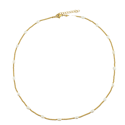 Cadena de bolitas y perlitas rio