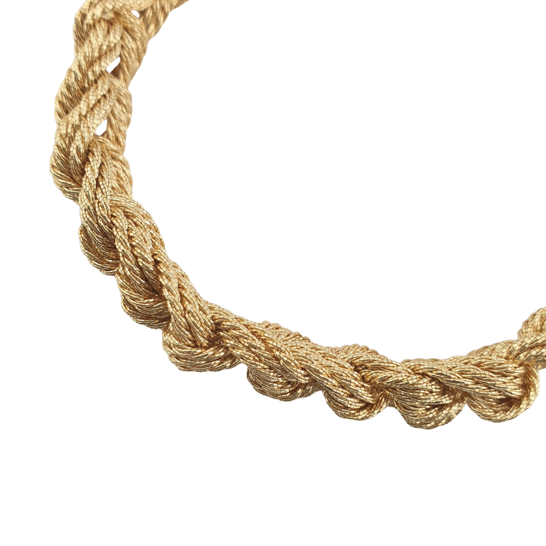 Pulsera trenzada de rafia