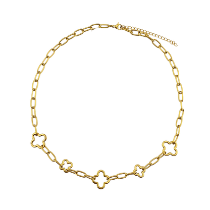 Cadena link y tréboles