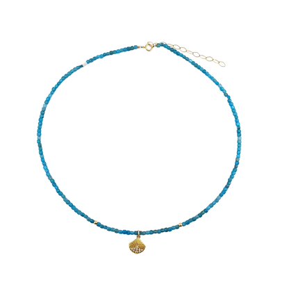 Collar apatitas turquesa