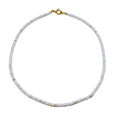 Collar puca agata blanca