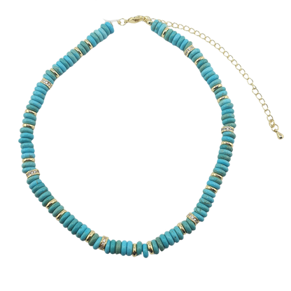 Choker pukka turquesa