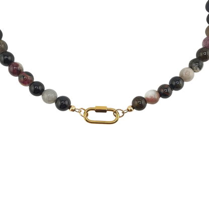 Collar turmalinas maxi broche