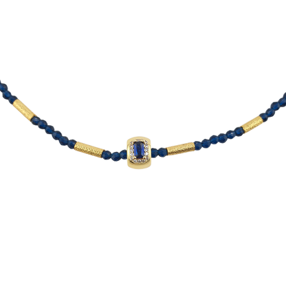 Collar cristal checo cuadro enmarcado