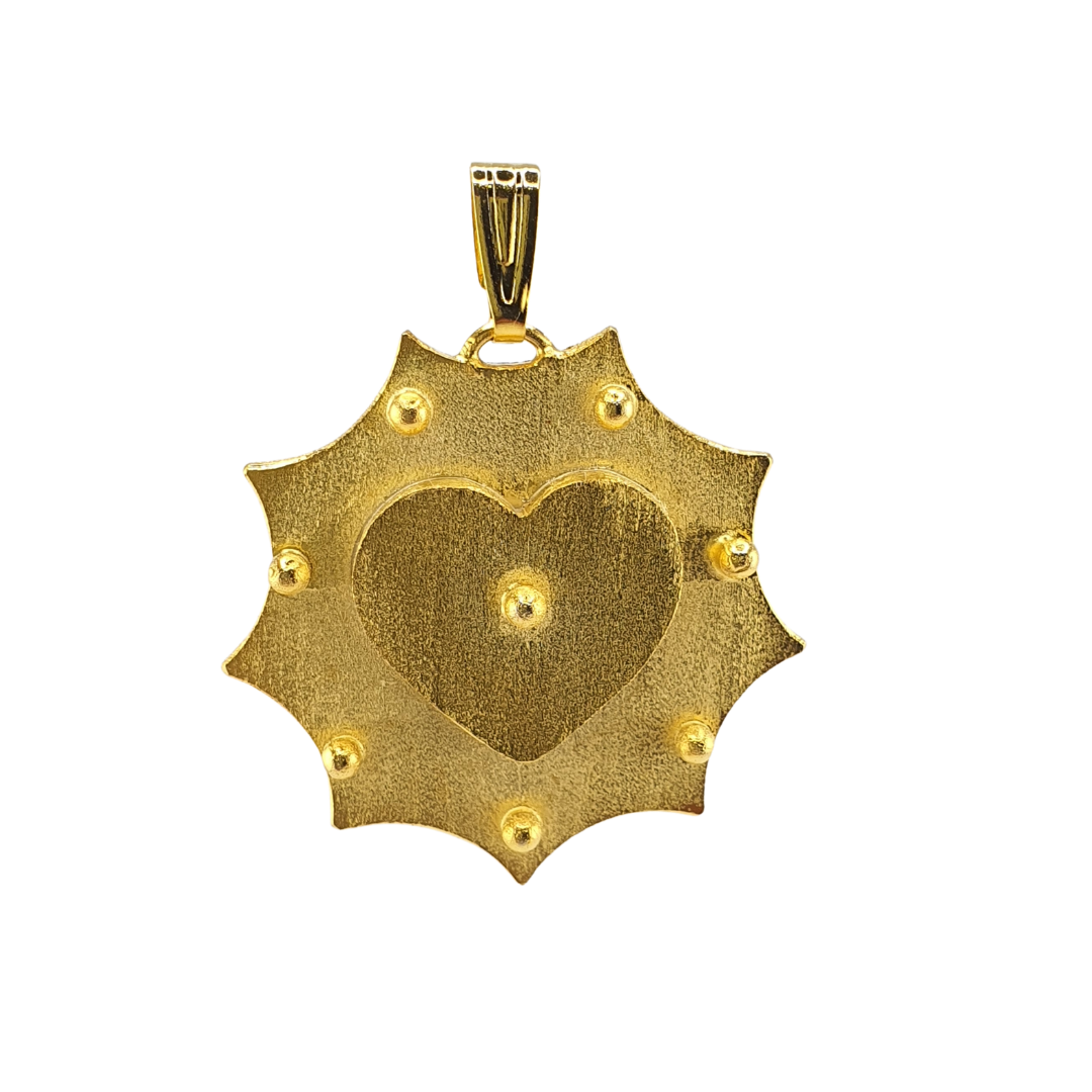 Dije corazon en sol