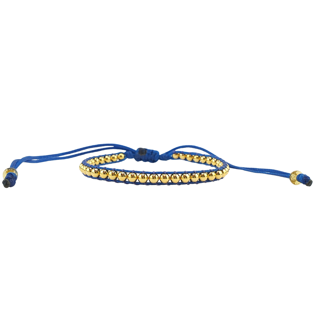 Pulsera tejida bolitas
