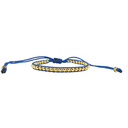 Pulsera tejida bolitas