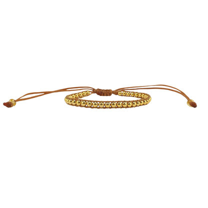 Pulsera tejida bolitas