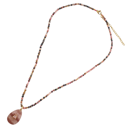 Collar agatha marfil gota ojo detigre