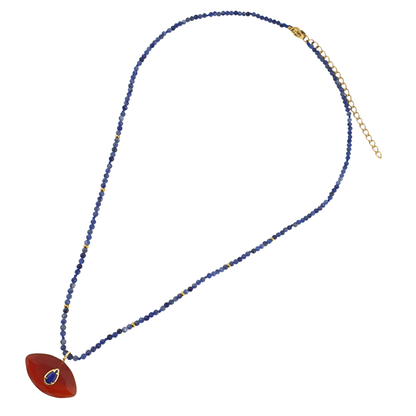 Collar pirita ojo amatista