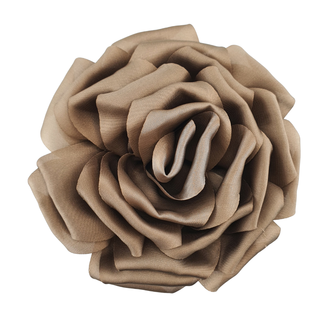 Broche Flor rosa abierta chica