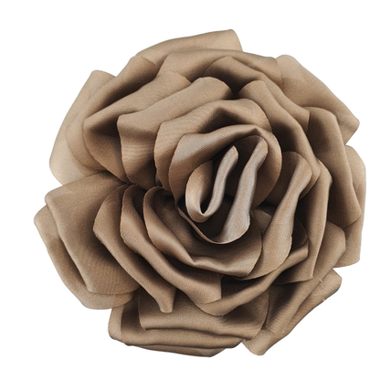 Broche Flor rosa abierta chica