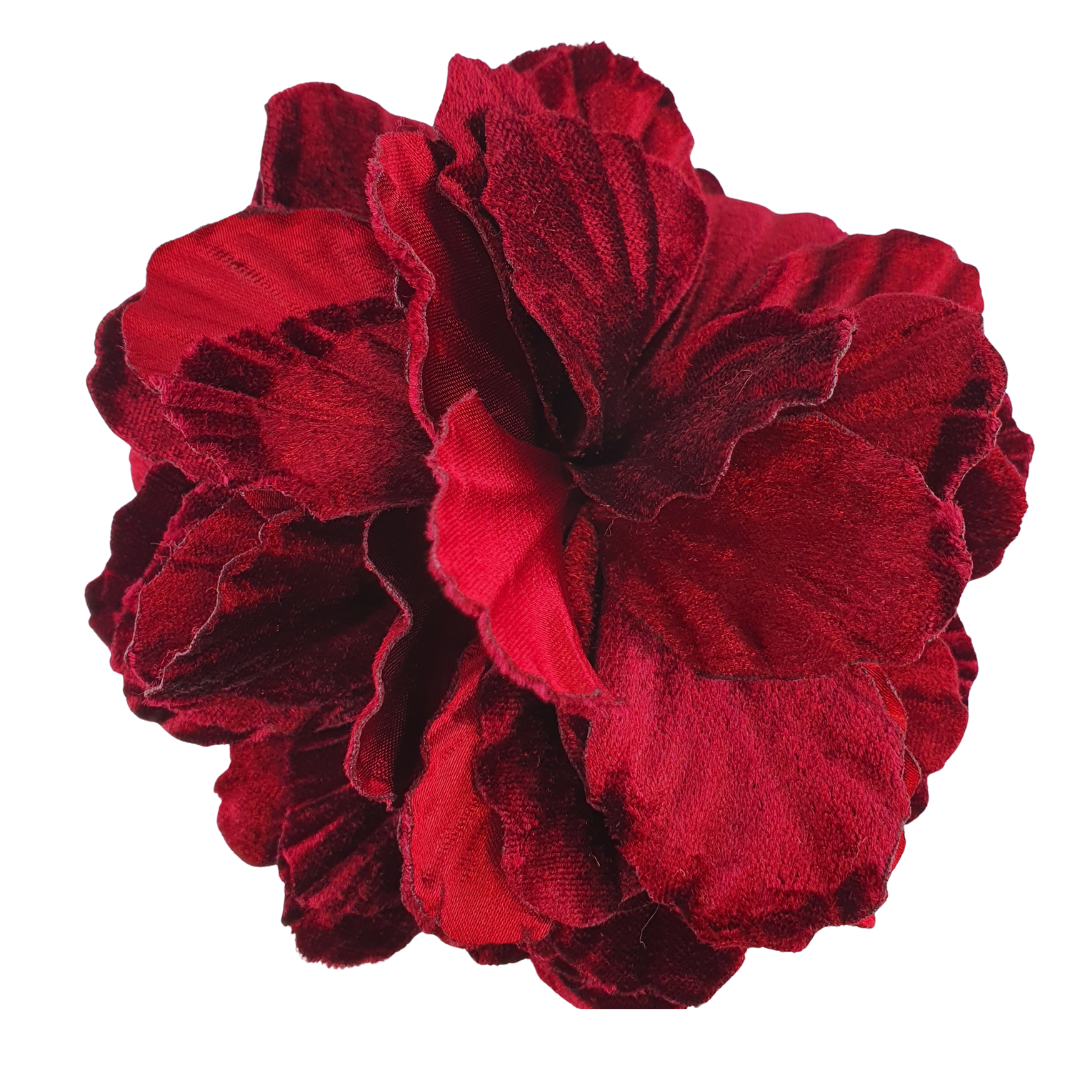 Broche Flor terciopelo