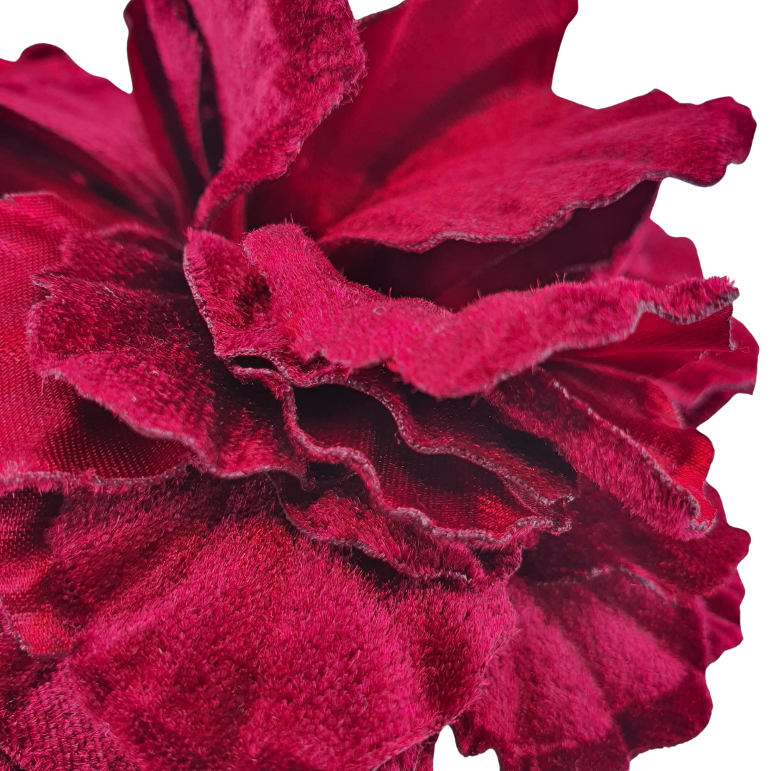 Broche Flor terciopelo