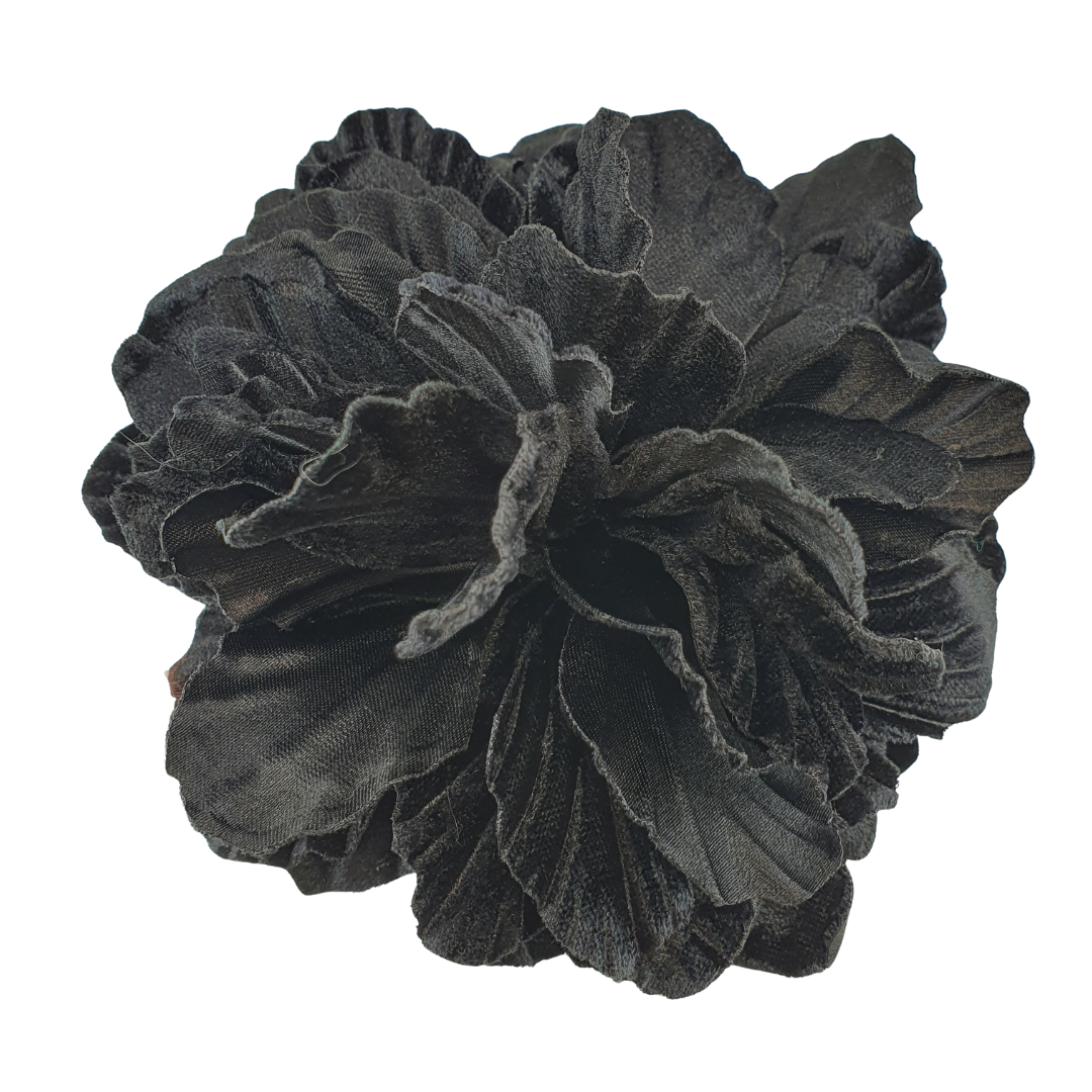 Broche Flor terciopelo