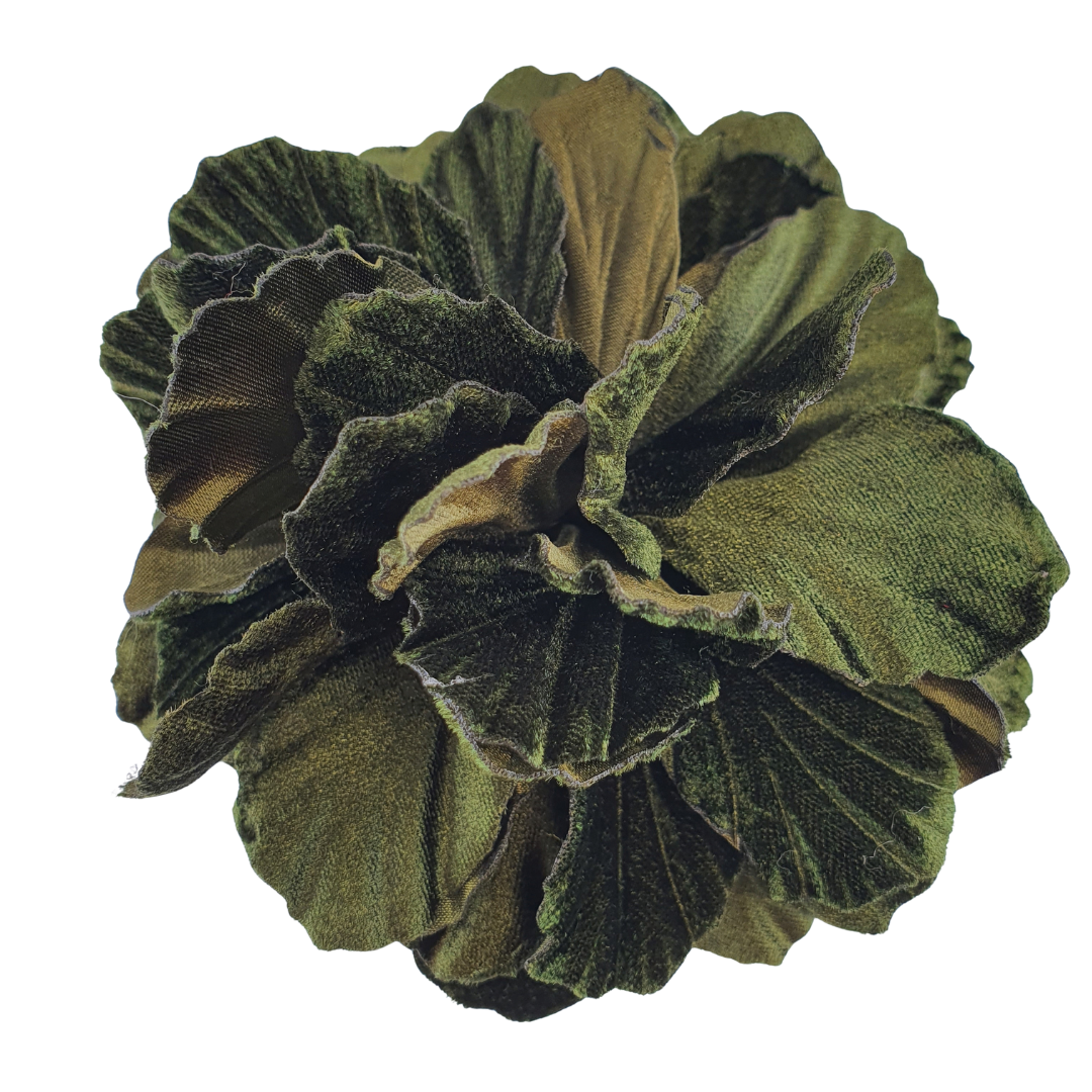 Broche Flor terciopelo