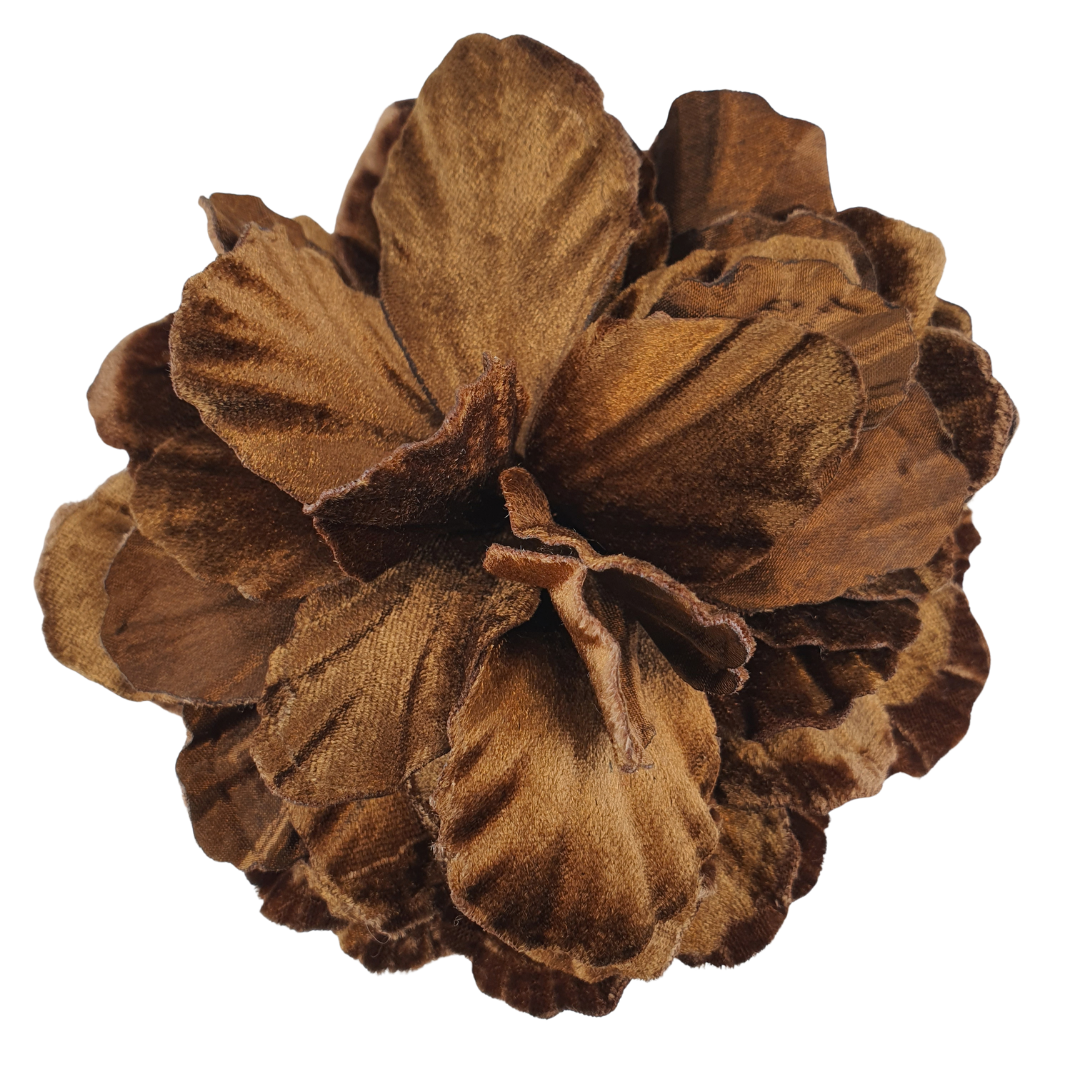 Broche Flor terciopelo