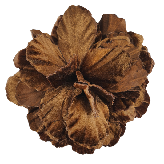 Broche Flor terciopelo
