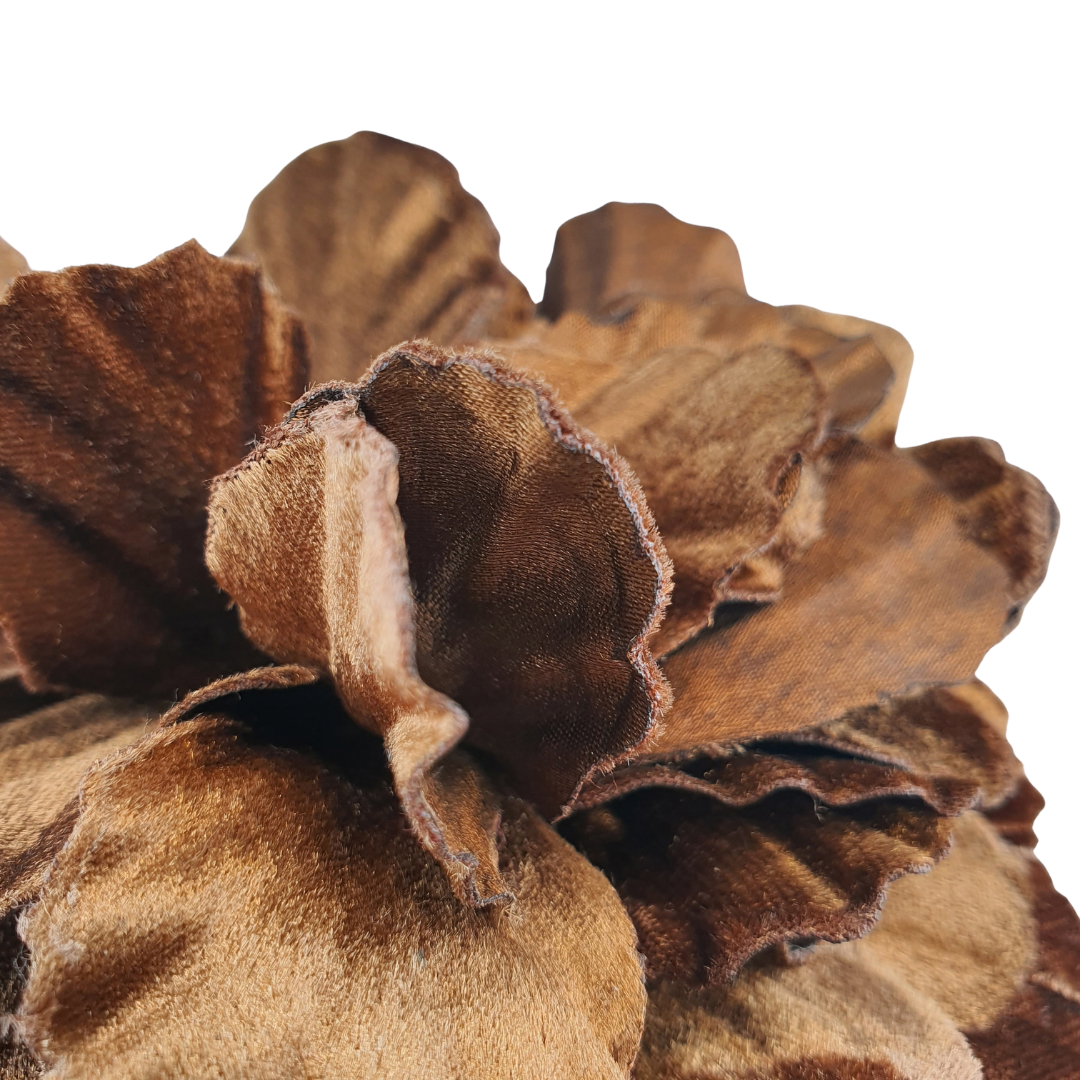 Broche Flor terciopelo