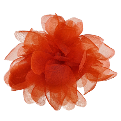 Broche flor organza